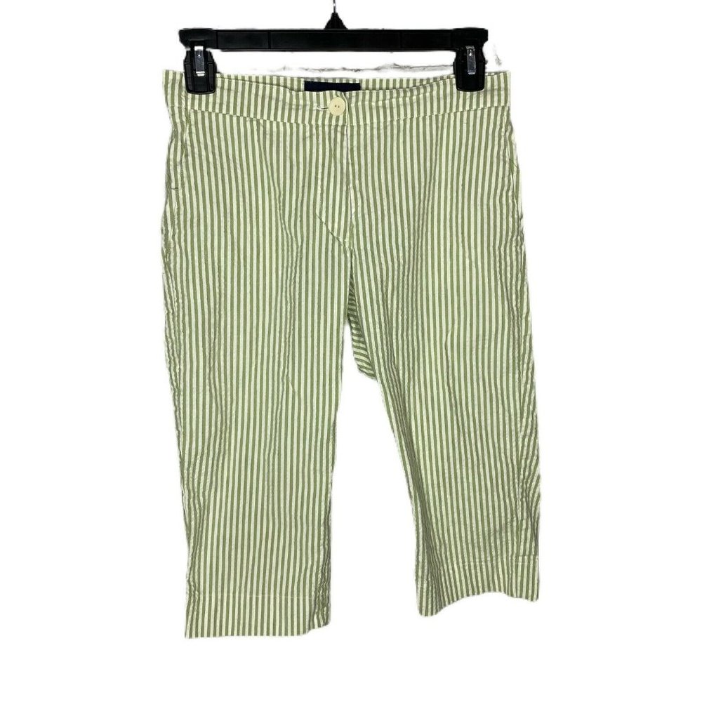 Piazza Sempione Italy Seersucker Shorts Linen